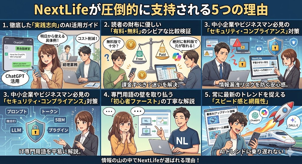NextLifeが圧倒的に支持される5つの理由